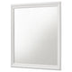 Nim Rectangular Dresser Mirror | Molded Trim Frame | 38’’ White Wood BM338138