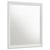 Nim Rectangular Dresser Mirror | Molded Trim Frame | 38" White Wood