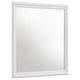 Nim Rectangular Dresser Mirror | Molded Trim Frame | 38" White Wood