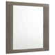 Fene Rectangular Dresser Mirror | Flat Glass | 38" Gray Oak Melamine