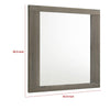 Fene Rectangular Dresser Mirror | Flat Glass | 38’’ Gray Oak Melamine BM338139