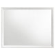 Noro Dresser Mirror with Slim Trim | Open Mitered Corners | White Wood BM338140