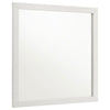 Dex Rectangular Dresser Mirror | Non-Beveled Glass | White Melamine