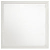Dex Rectangular Dresser Mirror | Non-Beveled Glass | White Melamine