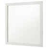 Dex Rectangular Dresser Mirror | Non-Beveled Glass | White Melamine