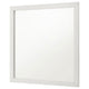 Dex Rectangular Dresser Mirror | Non-Beveled Glass | White Melamine