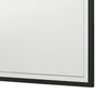 Jenny Square Dresser Mirror | Polished Chrome Trim | Black Melamine BM338143