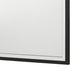 Jenny Square Dresser Mirror | Polished Chrome Trim | Black Melamine BM338143
