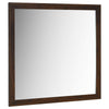 Yels Dresser Mirror | Squared Corners | Flat Glass Design | Brown Wood