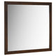Yels Dresser Mirror | Squared Corners | Flat Glass Design | Brown Wood