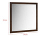 Yels Dresser Mirror | Squared Corners | Flat Glass Design | Brown Wood BM338147