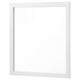 Dle Rectangular Dresser Mirror | Flush Frame | Flat Glass | White Wood BM338148