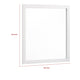 Dle Rectangular Dresser Mirror | Flush Frame | Flat Glass | White Wood BM338148