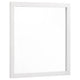 Dle Rectangular Dresser Mirror | Flush Frame | Flat Glass | White Wood