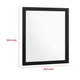 Dle Rectangular Dresser Mirror | Flush Frame | Flat Glass | Black Wood BM338149