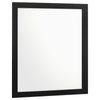 Dle Rectangular Dresser Mirror | Flush Frame | Flat Glass | Black Wood
