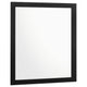 Dle Rectangular Dresser Mirror | Flush Frame | Flat Glass | Black Wood
