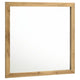 Wemy Rectangular Dresser Mirror | Flat Glass | Natural Pine Wood BM338150