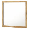 Wemy Rectangular Dresser Mirror | Flat Glass | Natural Pine Wood BM338150