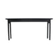 Areo Sofa Console Table | 65’’ Narrow Top w Curved Legs | Matte Black BM338154