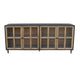 Cara Sideboard Buffet Cabinet | 4 Glass Pane Doors | 83’’ Espresso Brown BM338157