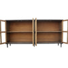 Cara Sideboard Buffet Cabinet | 4 Glass Pane Doors | 83’’ Espresso Brown BM338157