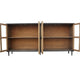Cara Sideboard Buffet Cabinet | 4 Glass Pane Doors | 83’’ Espresso Brown BM338157