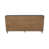 Cara Sideboard Buffet Cabinet | 4 Glass Pane Doors | 83’’ Espresso Brown BM338157