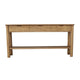 Mele Sofa Console Table | Lower Shelf and 3 Drawers | 62’’ Natural Brown BM338163