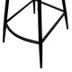 Isha Counter Stool Chair Set of 2 | Brown Faux Leather | Black Iron BM338164