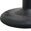 Gevy Counter Height Stool | Round Green Leather Seat with Black Iron Base