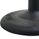Gevy Counter Height Stool | Round Green Leather Seat with Black Iron Base
