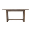 Homa Counter Table | Antique Natural Finish | Modern Arched Base 72’’ BM338170