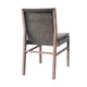 Lily Dining Chair Set of 2 | Gray Seat and Back | Espresso Brown Ash Wood BM338172