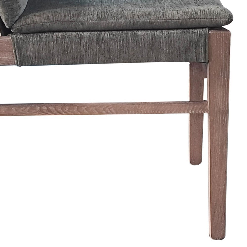 Lily Dining Chair Set of 2 | Gray Seat and Back | Espresso Brown Ash Wood BM338172