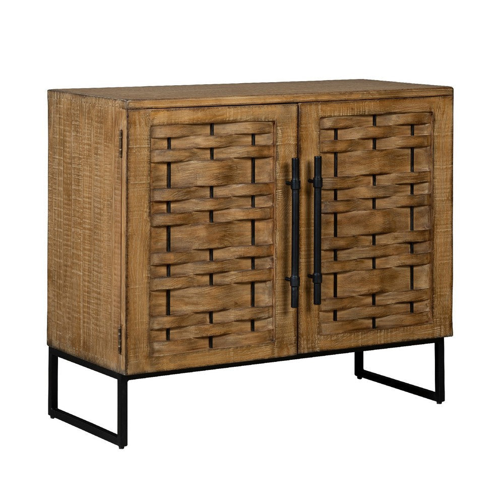 Osin Accent Buffet Cabinet | Woven Door Front | 41’’ Natural Brown BM338174