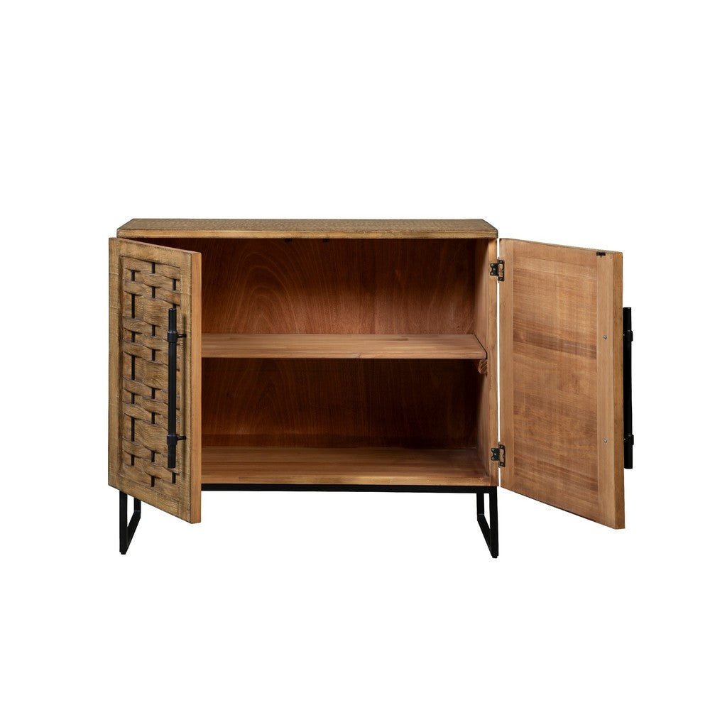 Osin Accent Buffet Cabinet | Woven Door Front | 41’’ Natural Brown BM338174