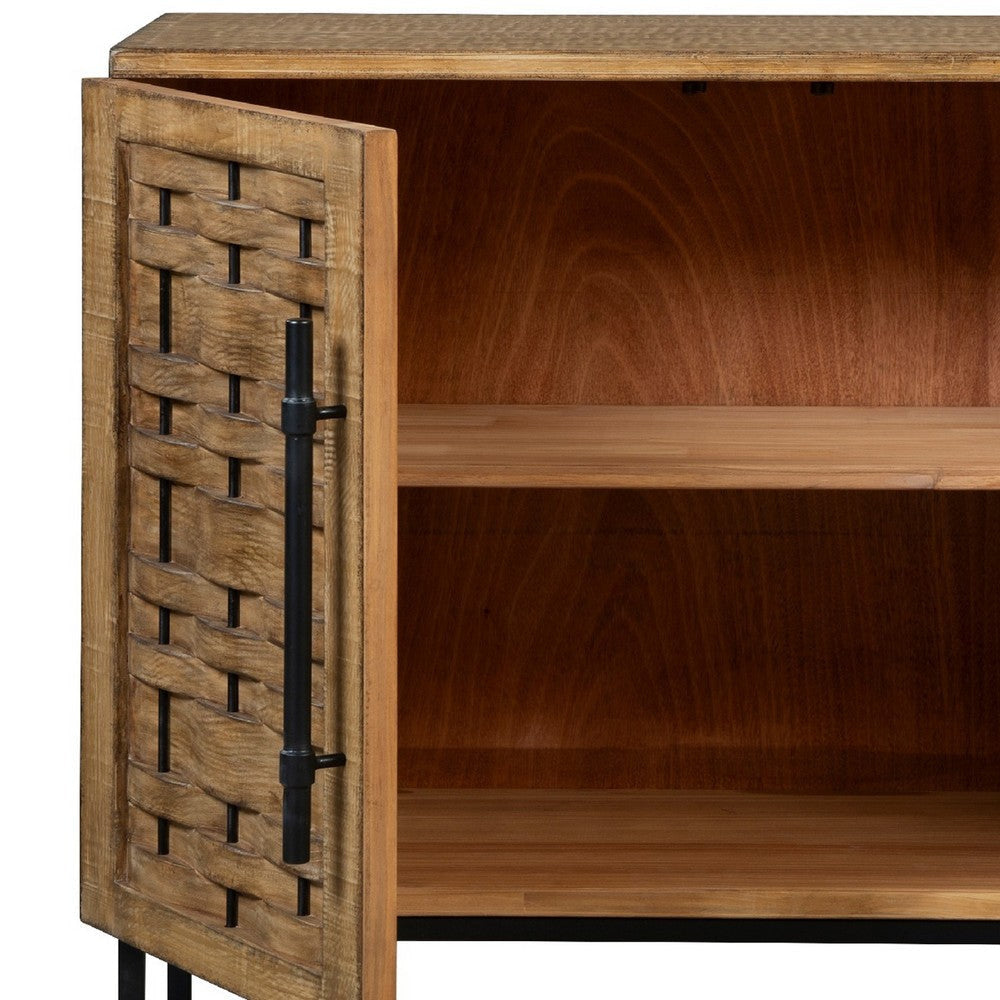 Osin Accent Buffet Cabinet | Woven Door Front | 41’’ Natural Brown BM338174