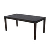 Geni Dining Table | 71" Rectangular Top | Parsons Style Java Gray