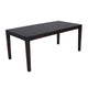 Geni Dining Table | 71" Rectangular Top | Parsons Style Java Gray