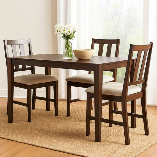 Geni Dining Table | 71" Rectangular Top | Parsons Style Java Gray