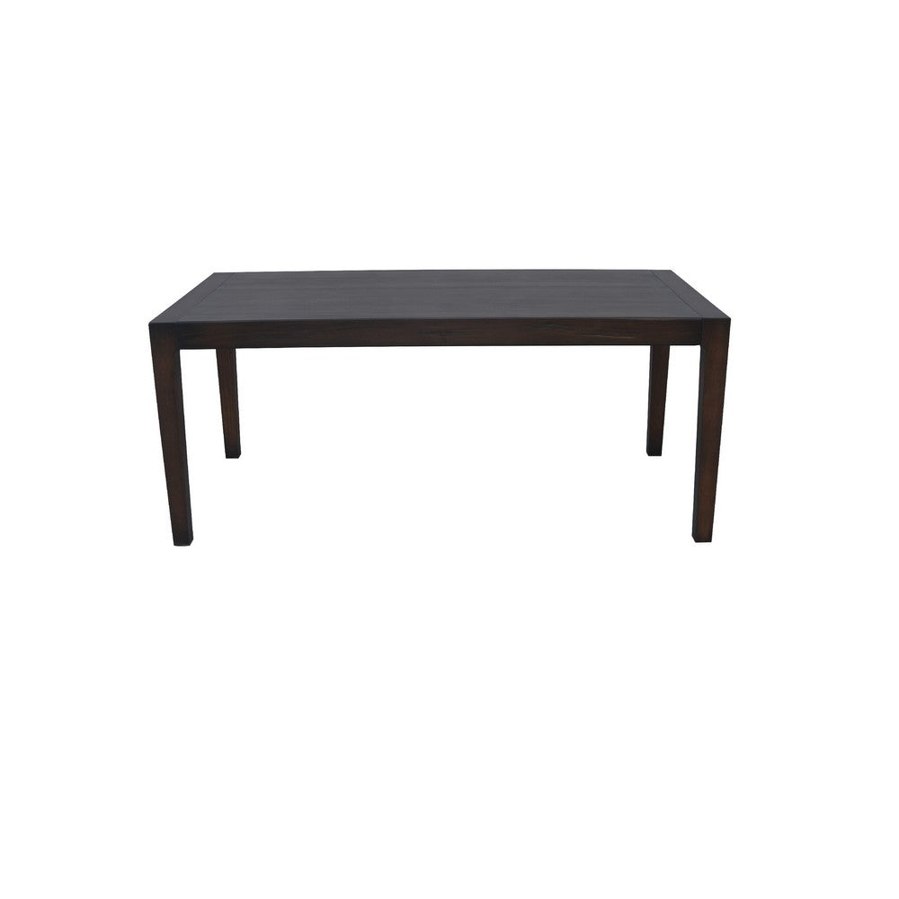 Geni Dining Table | 71" Rectangular Top | Parsons Style Java Gray