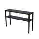 Geni Sofa Console Table | 48’’ Top w Shelf | Parsons Style Java Gray BM338177