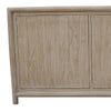 Zery Sideboard Cabinet w 3 Doors in Brushed White Pine Wood | 83’’ BM338183