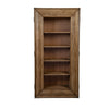 Selo Tall Curio Cabinet | 6 Shelves | 79’’ Farmhouse Antique Brown BM338187