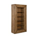 Selo Tall Curio Cabinet | 6 Shelves | 79" Farmhouse Antique Brown