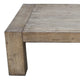 Mao Coffee Table | 51’’ Rectangular Top with Chunky Legs | Rustic Brown BM338191