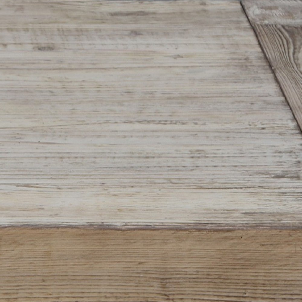 Mao Coffee Table | 51’’ Rectangular Top with Chunky Legs | Rustic Brown BM338191