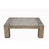 Mao Coffee Table | 51" Rectangular Top with Chunky Legs | Rustic Brown