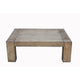 Mao Coffee Table | 51" Rectangular Top with Chunky Legs | Rustic Brown